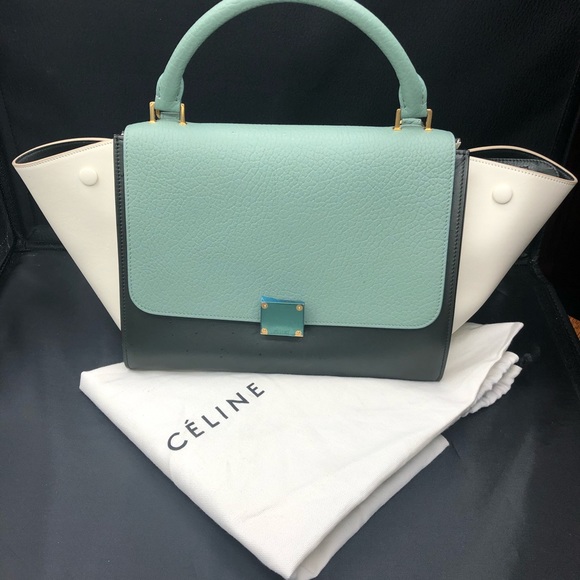 New Celine Trapeze Authentic Bag color block - Picture 12 of 16